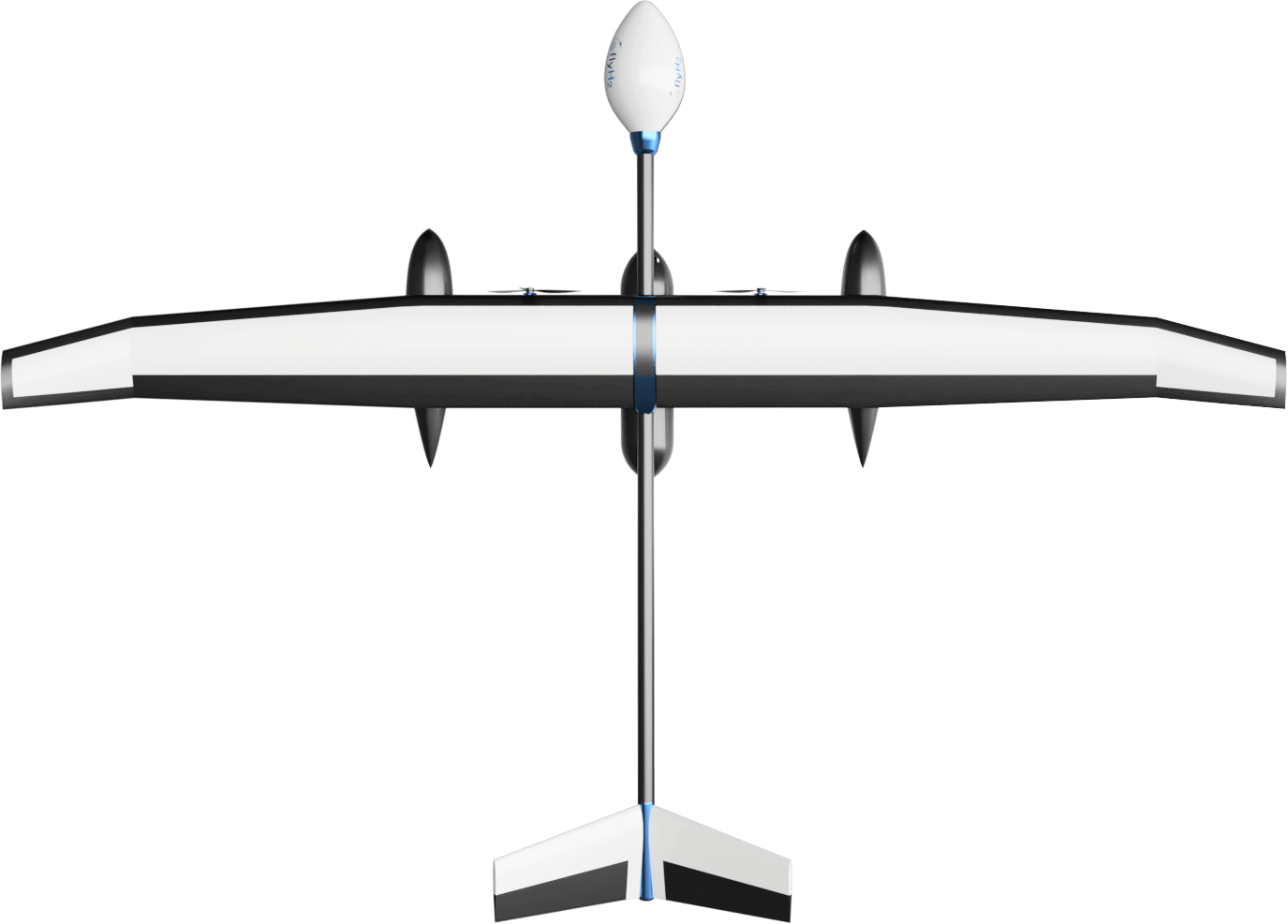 FlyH2 Dragonfly V Top View